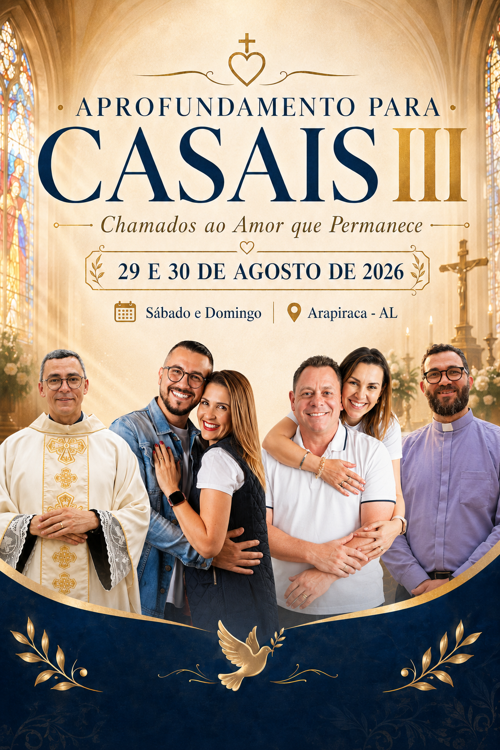 Casais e celebrantes do Aprofundamento para Casais III